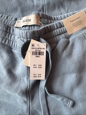 Hollister men’s Fleece Shorts - Light Blue